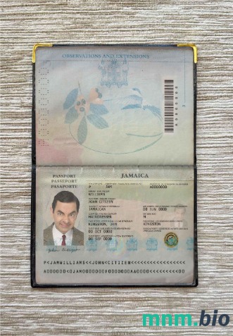 Jamajka zdjęcie do paszportu pliki PSD, skan i fotografowany obraz